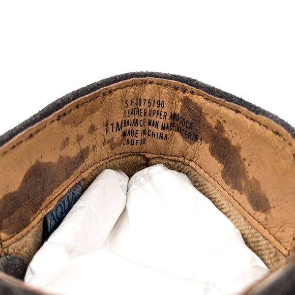 Sofft Women Pecola Distressed Grey Leather Zip Lug Comfy Ankle Boots size 11 - Picture 7 of 7